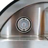 Forno da tavolo per pizza all'aperto 35cm in Acciaio Inox Postazioni di Preparazione Portatili in Legno