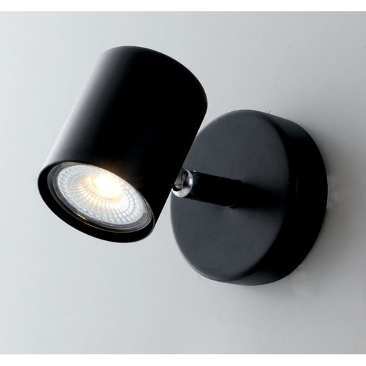 SPOT ZERO NERO GU10 8XH12CM.