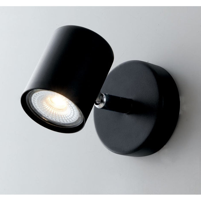 SPOT ZERO NERO GU10 8XH12CM.