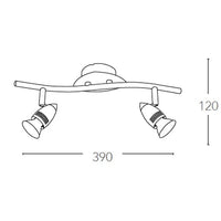 SPOT SUNNY NIKEL 2XGU10 50W INCLUSA