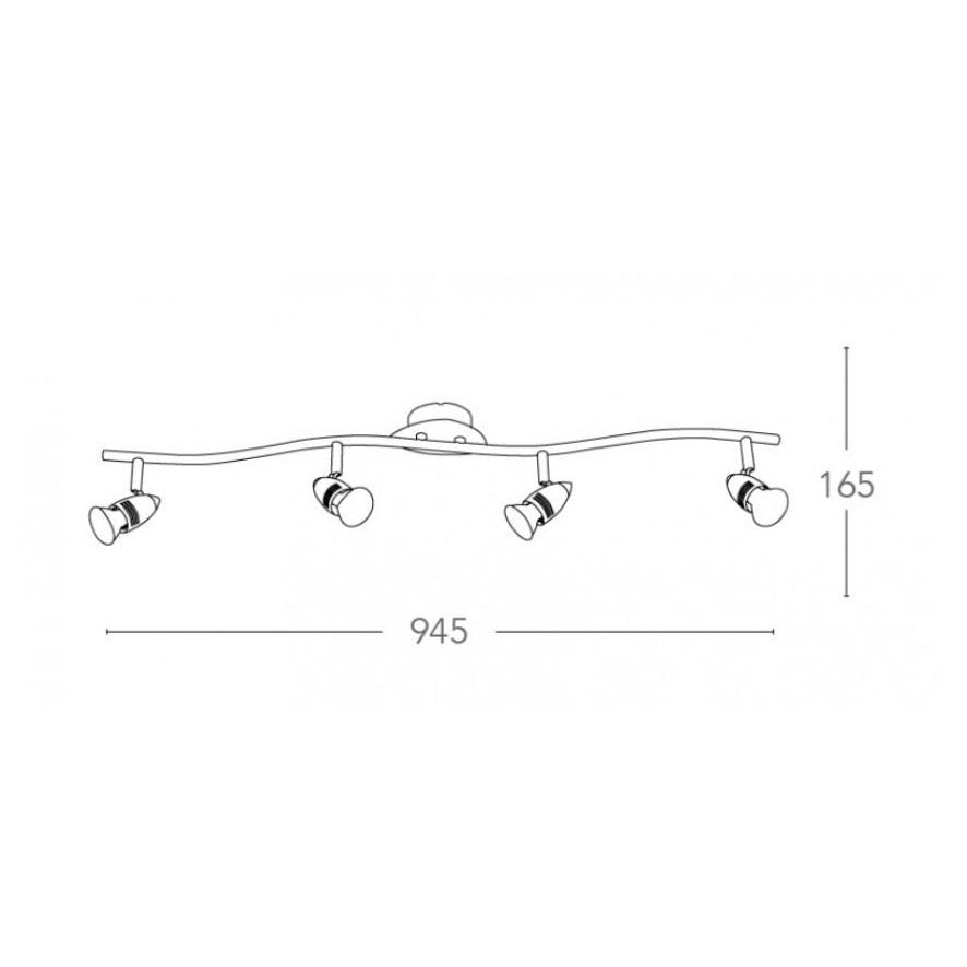 SPOT SUNNY NIKEL 4XGU10 50W INCLUSA