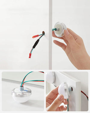 VALORA Toletta con specchio, bianco, stile scandinavo RDT114W01