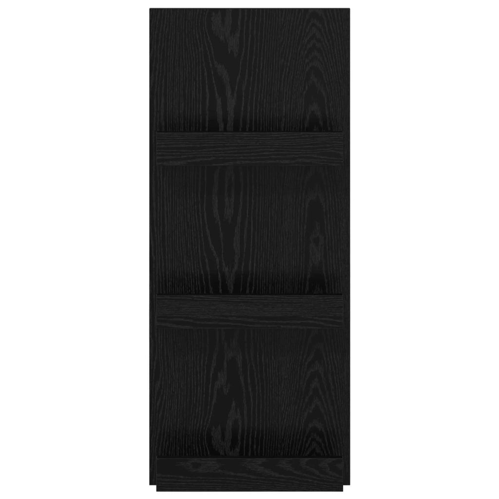 Scaffale per riviste Rovere Nero 43 x 11 x 102 cm 899512