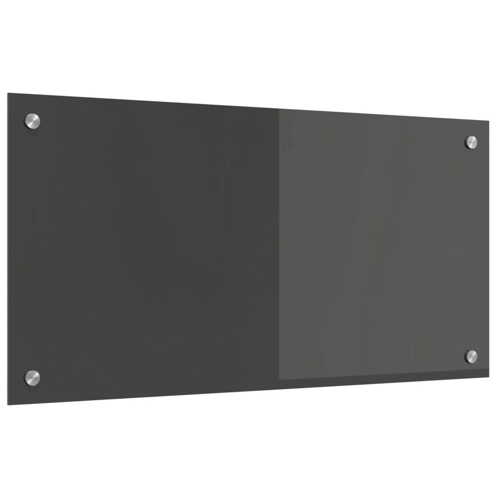 Schienale da cucina Grigio scuro 80 x 40 cm vetro temperato 42001241