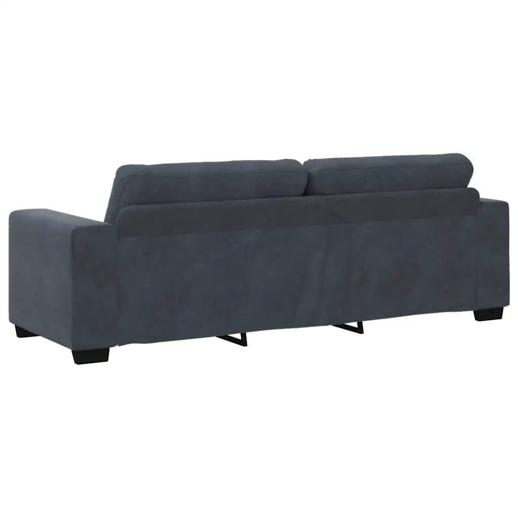 Set di divani 3 pcs Grigio scuro 221 x 80 x 80 cm Velluto 3324640