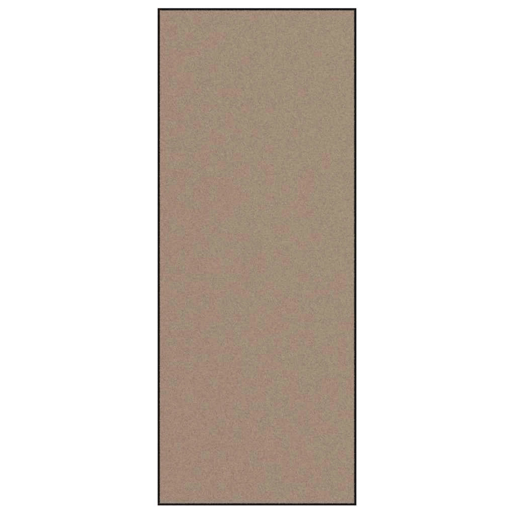 Zerbino d'ingresso moderno rettangolare 120 x 300 cm antiscivolo chic atmosfera accogliente poliammide beige 02_0057988