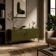 TV Cabinet Olive Green 105x35x50 Cm Steel