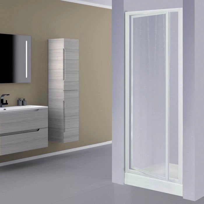 Box Porta Doccia in Acrilico - 1 lato, Apertura Battente Reversibile - Misura: 90 x h185 (AdattabilitÃ  88-93cm)