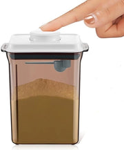 Dispensatore di polvere di latte 2.3L - Contenitore alimentare - Eterogeneo - Imprigiona l'aria - BPA libero - Polimero/Vetro - Design resistente all'umidità