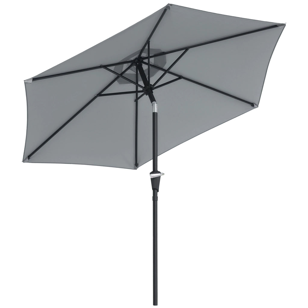 Ombrellone da Giardino ¨C zephmum ¨C Grigio ?230x216 cm