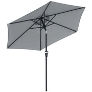 Ombrellone da Giardino ¨C zephmum ¨C Grigio ?230x216 cm