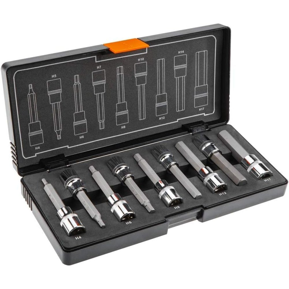 Topex 08-706 chiave esagonale co con bussola 100 mm 9 pezzi assor