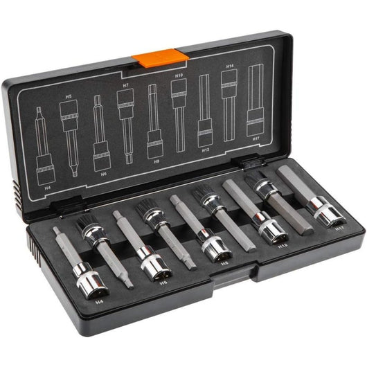 Topex 08-706 chiave esagonale co con bussola 100 mm 9 pezzi assor