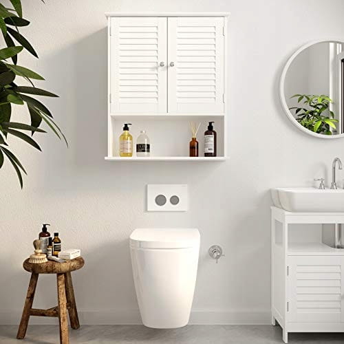 Mobiletto da bagno sospeso Valora bianco - MDF Storage | organizer