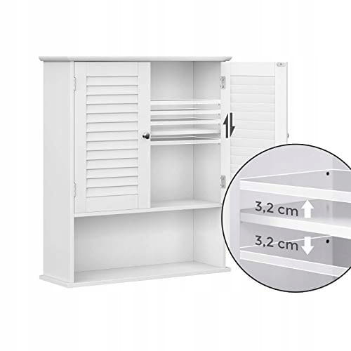Mobiletto da bagno sospeso Valora bianco - MDF Storage | organizer