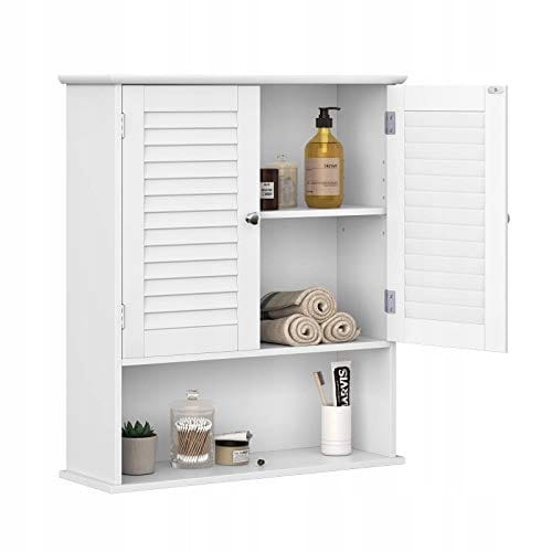 Mobiletto da bagno sospeso Valora bianco - MDF Storage | organizer