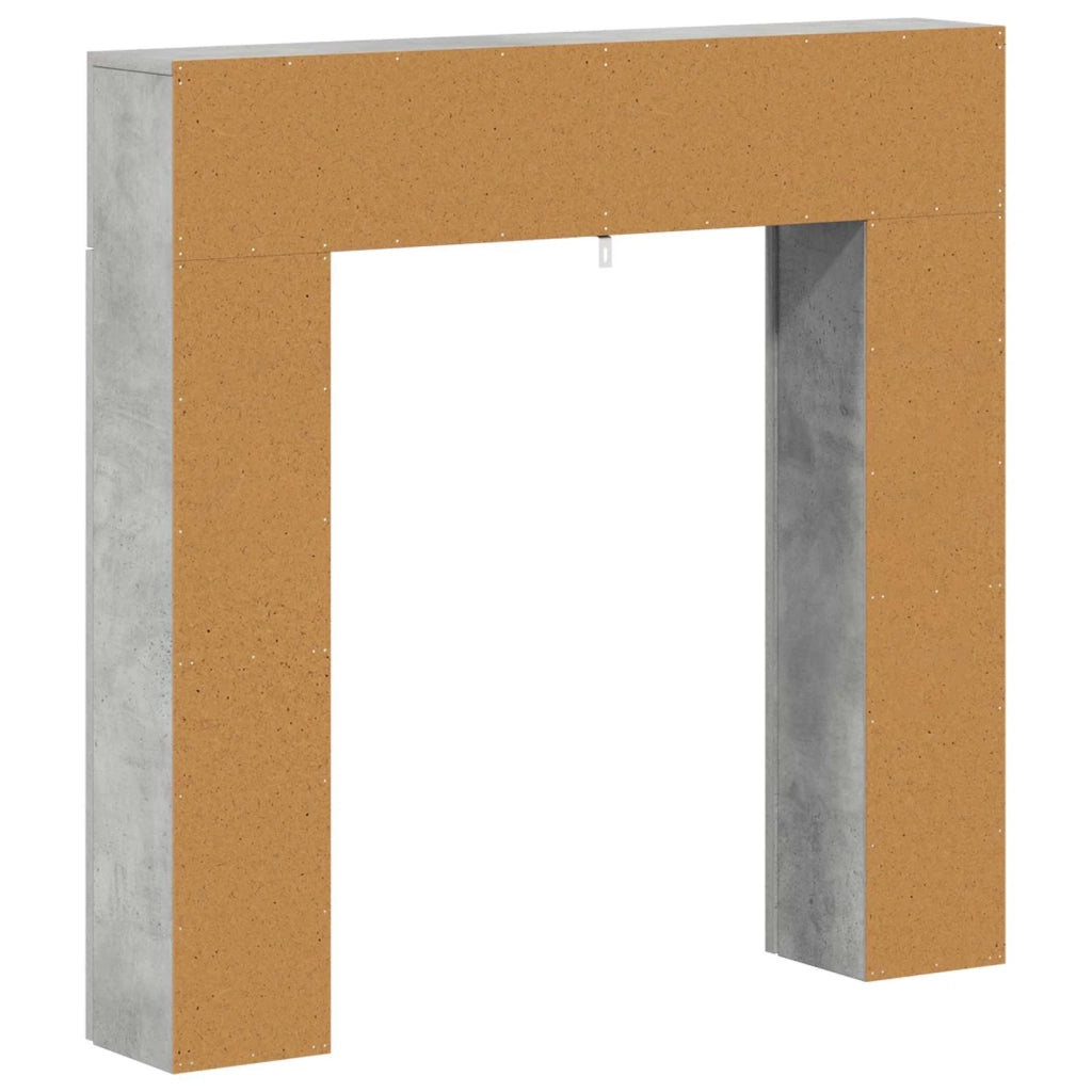 Cornice per camino Grigio Cemento 102 x 18 x 100,5 cm 8006601