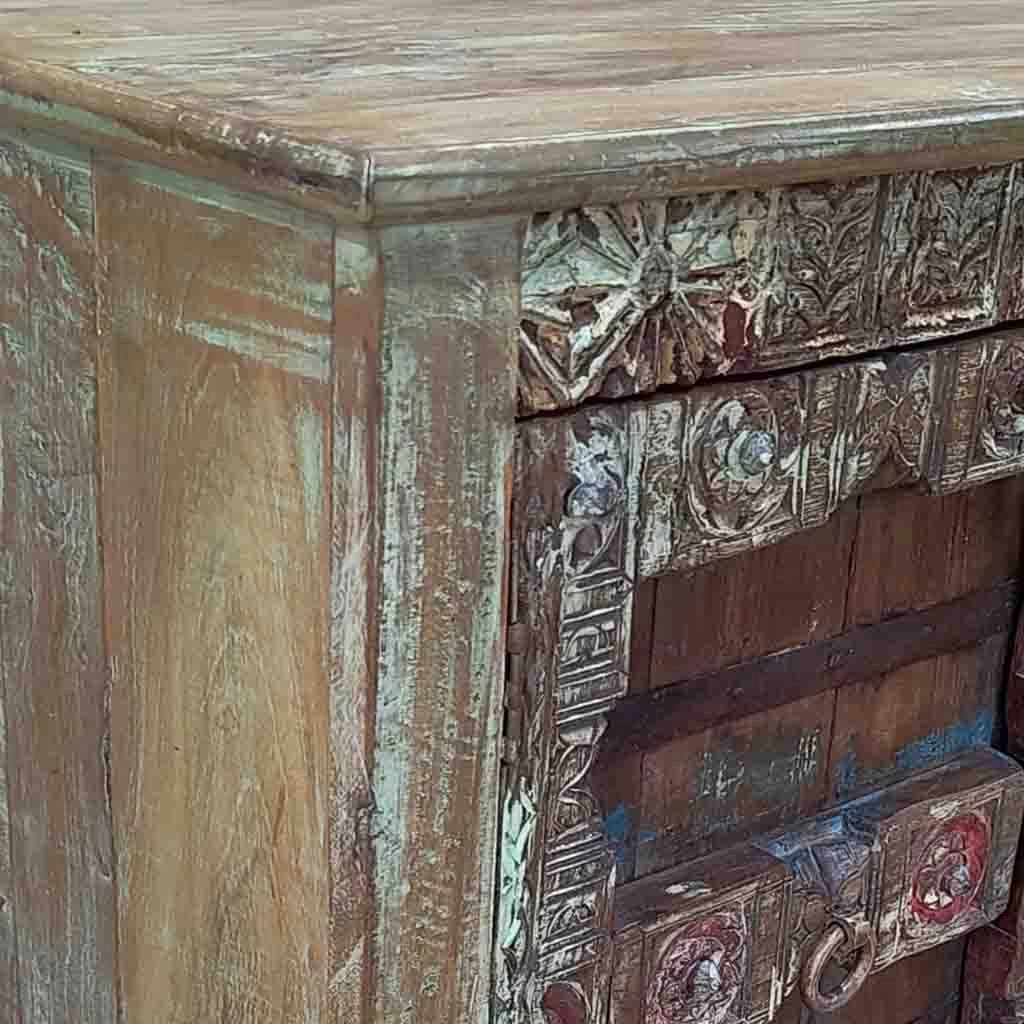 Credenza in legno fatta a mano 117x50x87h cm