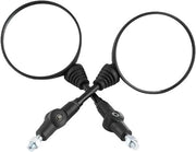 Specchio retrovisore motorizzato pieghevole migliorato, 1 coppia, ali laterali rotonde, compatibile con KLX250 KL250.