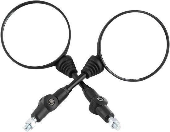 Specchio retrovisore motorizzato pieghevole migliorato, 1 coppia, ali laterali rotonde, compatibile con KLX250 KL250.
