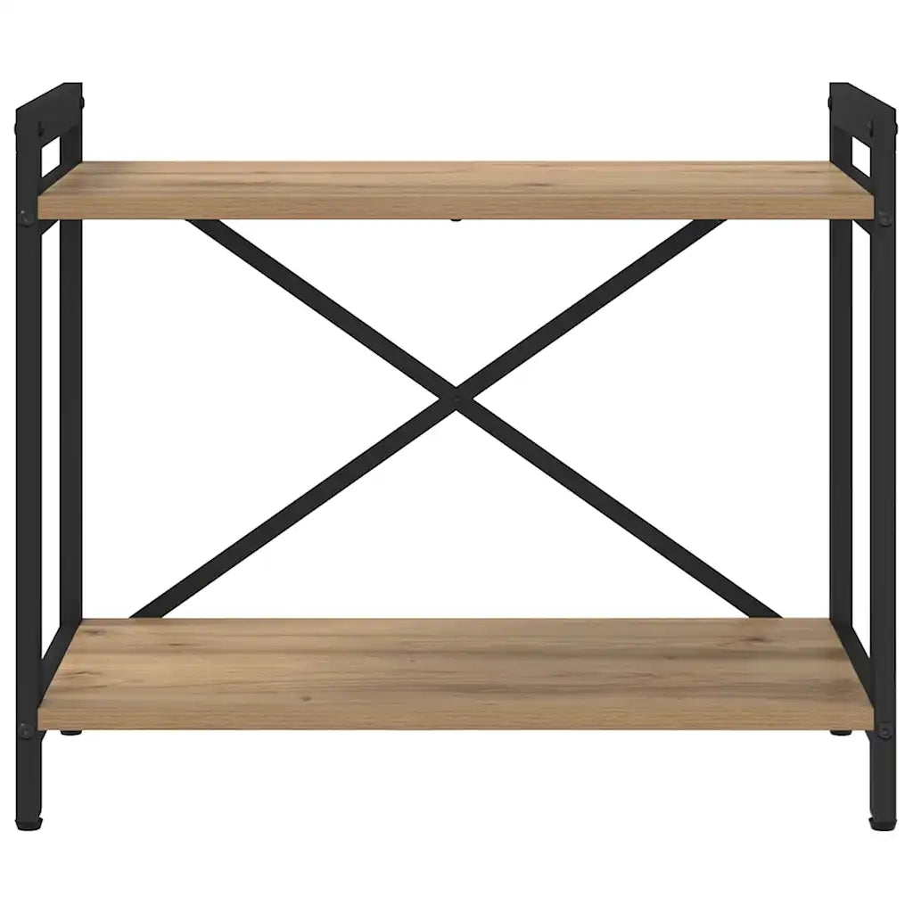Libreria-Scaffale per Libri-Mobile di Stoccaggio Rovere artigianale 60 x 30 x 50 cm Legno multistrato