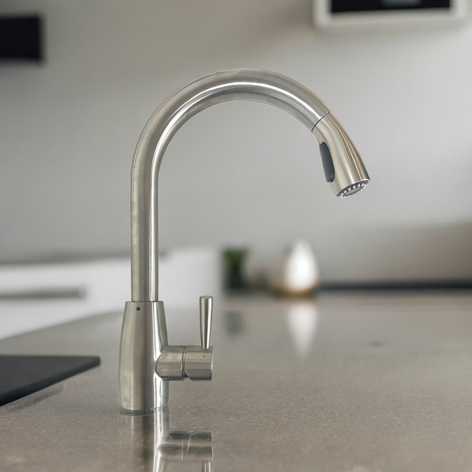 Miscelatore per cucina in acciaio inox con doccia estraibile alta qualità