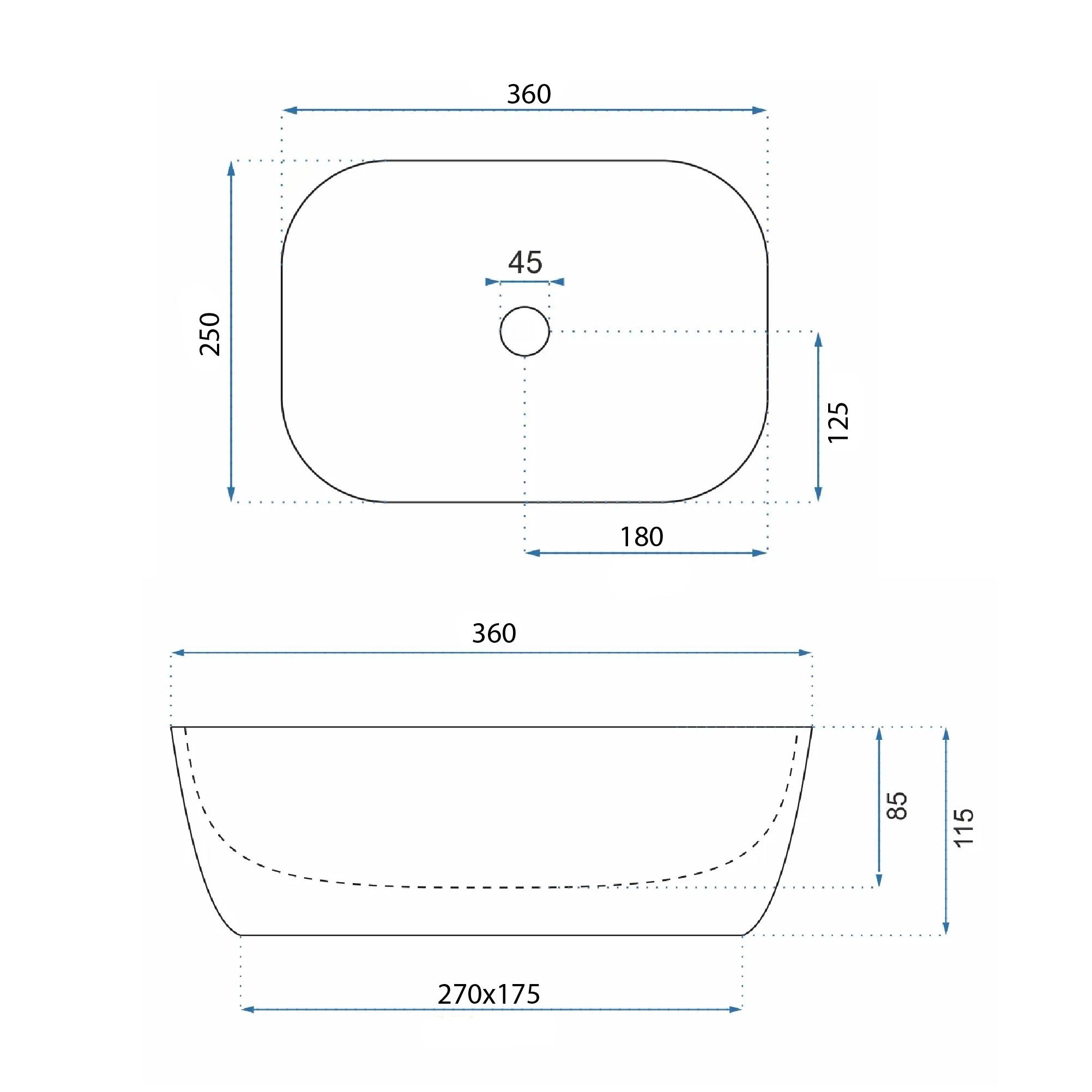 Lavabo Da Appoggio Rea Belinda Mini