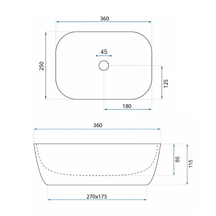 Lavabo Da Appoggio Rea Belinda Mini