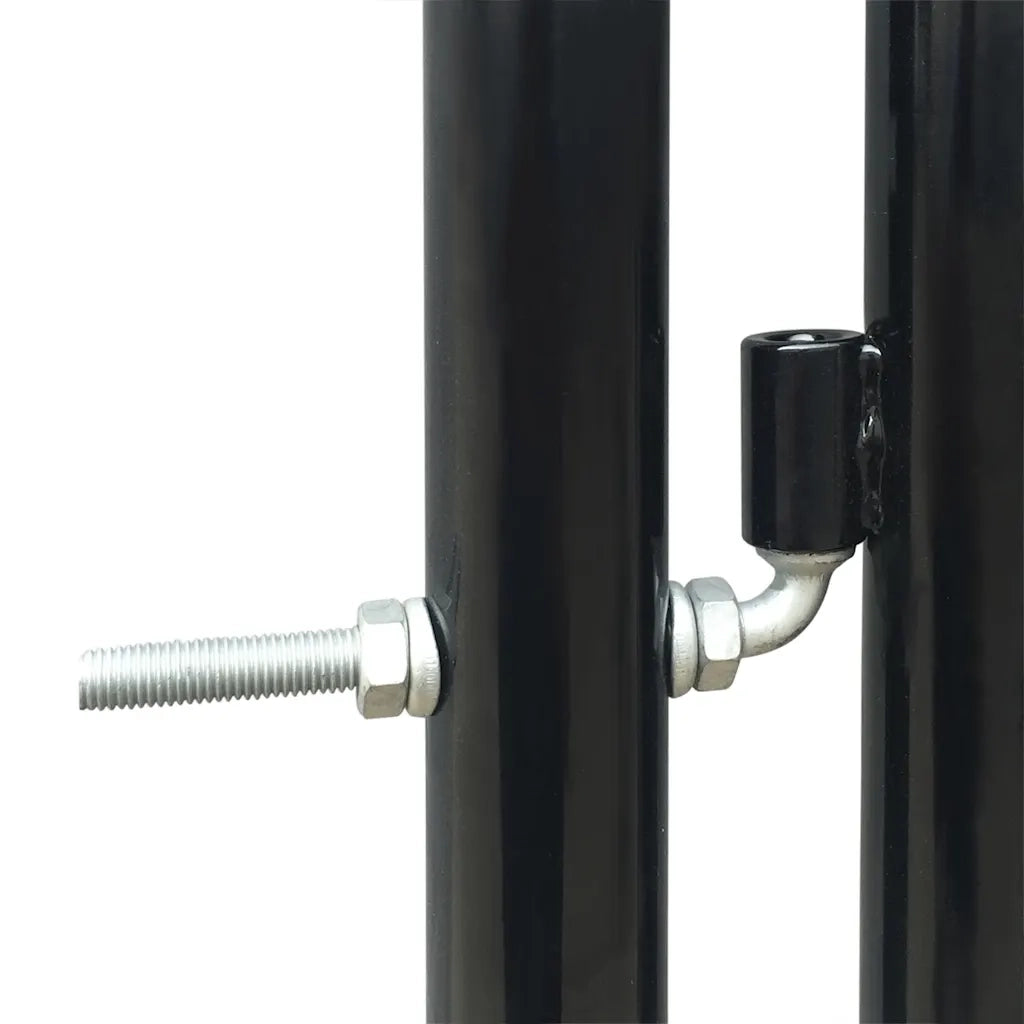 Cancello per Recinzione a una Porta Nero 300x150 cm 141693