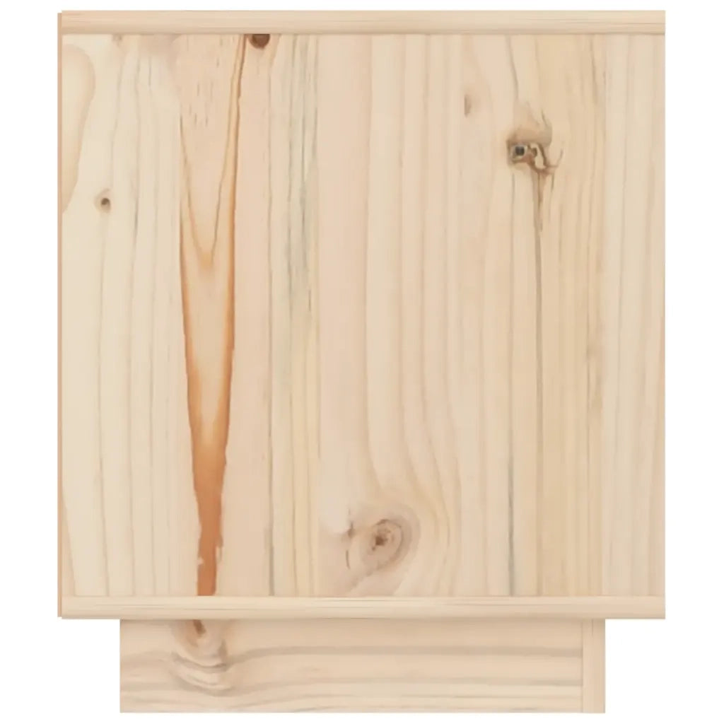 Set di 2 Comodini | Armadio da Notte | Mobiletto da notte 40x34x40 cm in Legno Massello di Pino