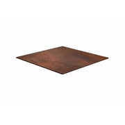 Top Tavolo Hpl Corten Quadro Cm 79x79x1
