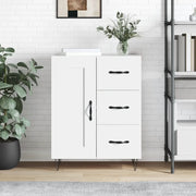 Credenza-Buffet-Armadio da cucina Bianca 69,5x34x90 cm in Legno Multistrato 335414
