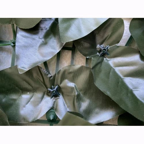 Siepe Sintetica Ornamentale per Terrazze e Giardino a Foglie di Lauro 1,5x3 mt Verde scuro Villa D'este