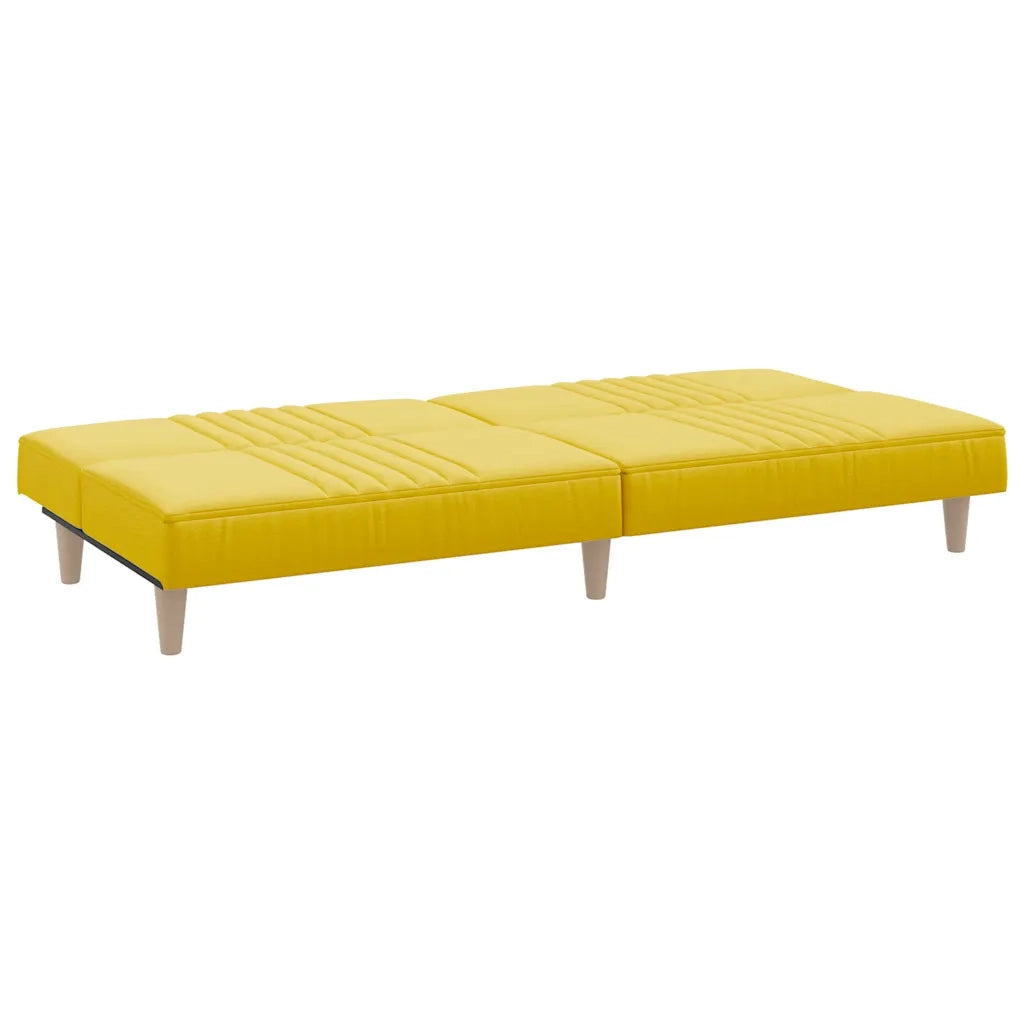 Divano letto-Sofa Letto-Daybed Giallo Chiaro in Tessuto 805256
