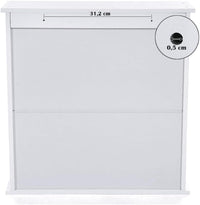 Mobiletto da bagno a parete Valora con specchio bianco | salvaspazio