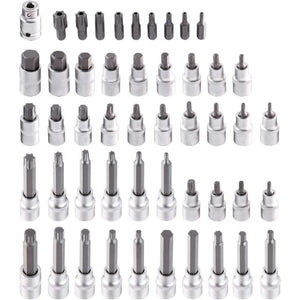 Topex 08-713 inserti torx spline ne esagonali 1/2 49 pezzi accia