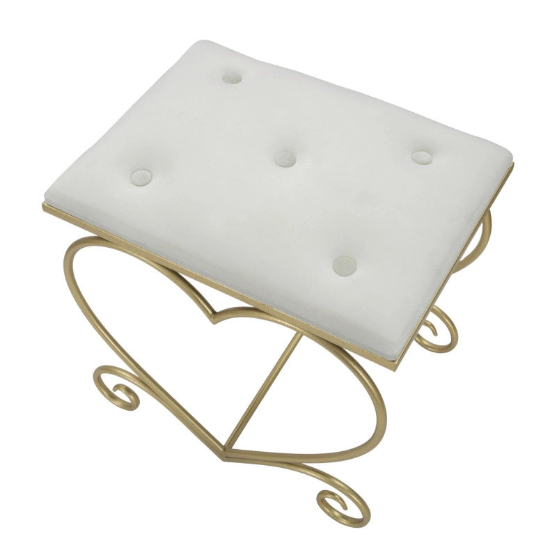 Sgabello Heart Crema cm 50x37,5x51,5