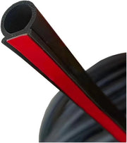 Strisce di sigillaggio per portiere di auto - strisce di sigillaggio a forma di D in gomma - autoadesivi - vetri di auto.