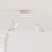 Farettto da soffitto 2 vie regolabili nichel opaco GU10