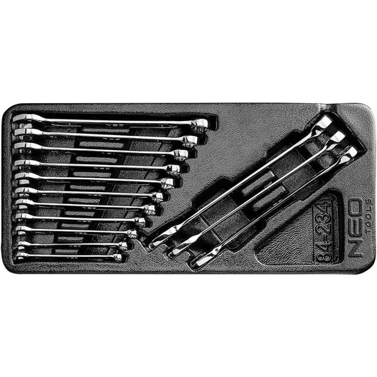 Topex 84-234 set chiavi combinat ate 14 pezzi, 6-19 mm