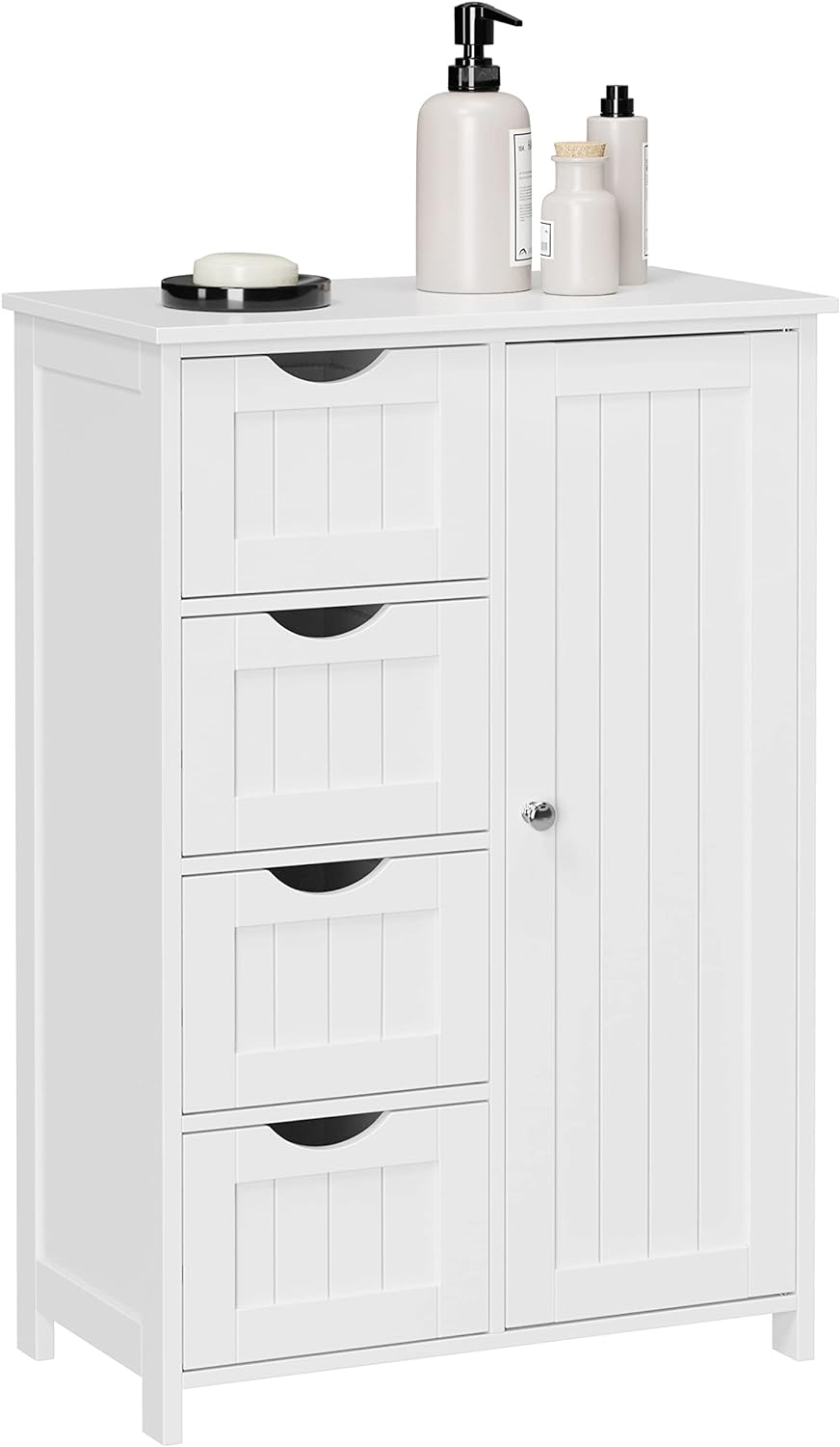 Mobiletto da bagno VALORA con cassettiera bianca LHC41W