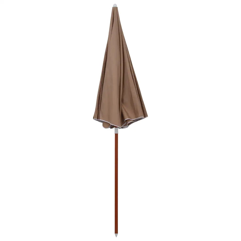 Ombrello | Parasolne da Giardino con Palo in Acciaio 240 cm Tortora