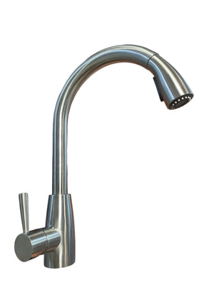 Miscelatore per cucina in acciaio inox con doccia estraibile alta qualità