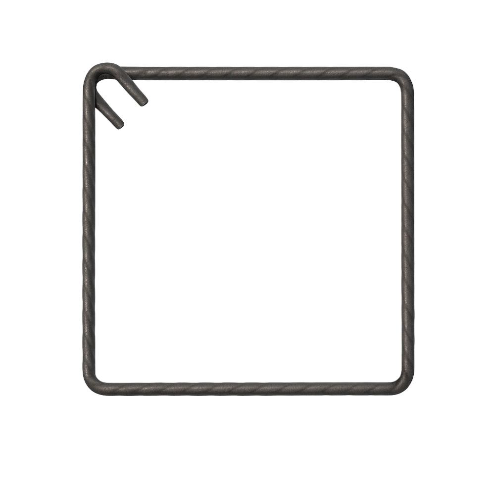 Staffe antisismiche armatura ferro 45x45 cm strutture cemento formati multipli *** pezzi 5, confezione 1