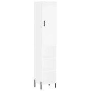 Credenza | Madia | Buffet da pranzo | Armadio da pranzo Bianca 34,5x34x180 cm in Legno Multistrato