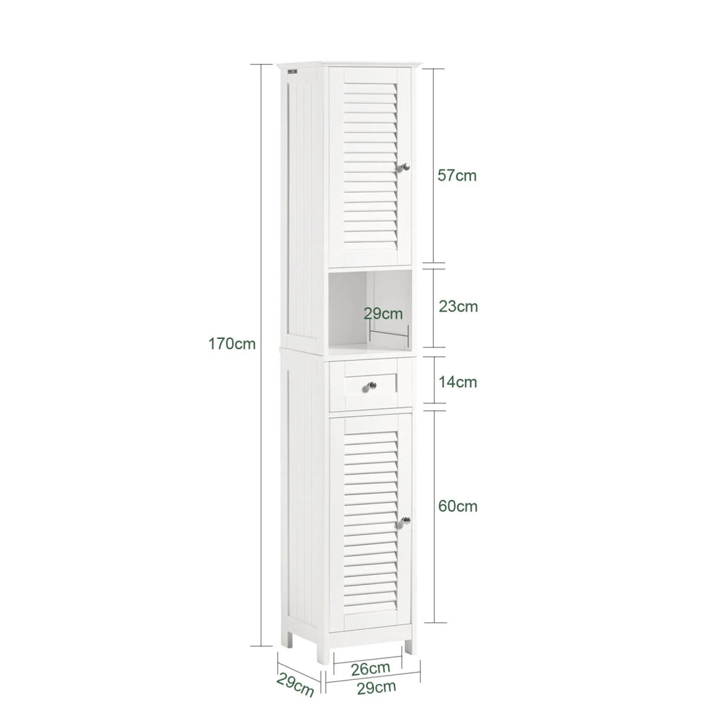 Mobiletto Bagno Colonna Bagno Cassettiera Bagno Bianco Con Cassetti Bianco FRG236-W