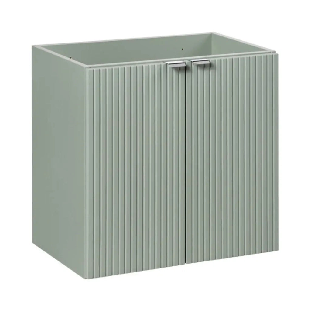 Set ELVINA 140cm: mobili sotto lavabo con cassetti e armadietti + piano per lavabo + due lavabi da appoggio marmorizzati