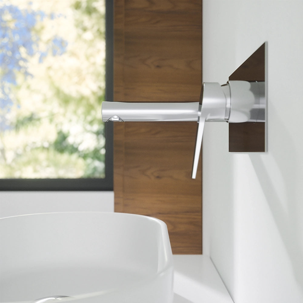 Set miscelatore lavabo ad incasso e bidet senza scarico cromato | Sophia
