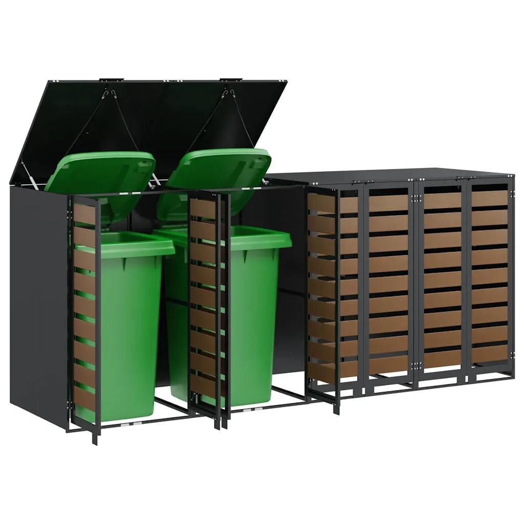Contenitore per Rifiuti per 3 Bidoni 340 x 77.5 x 115.5 cm 3394770