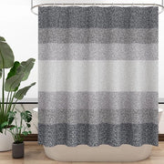 Douchegordino di poliestere, impermeabile, idrorepellente, douchegordino per doccia e bagno, lavabile in lavatrice, asciuga rapidamente, 180 x 180 cm, grigio